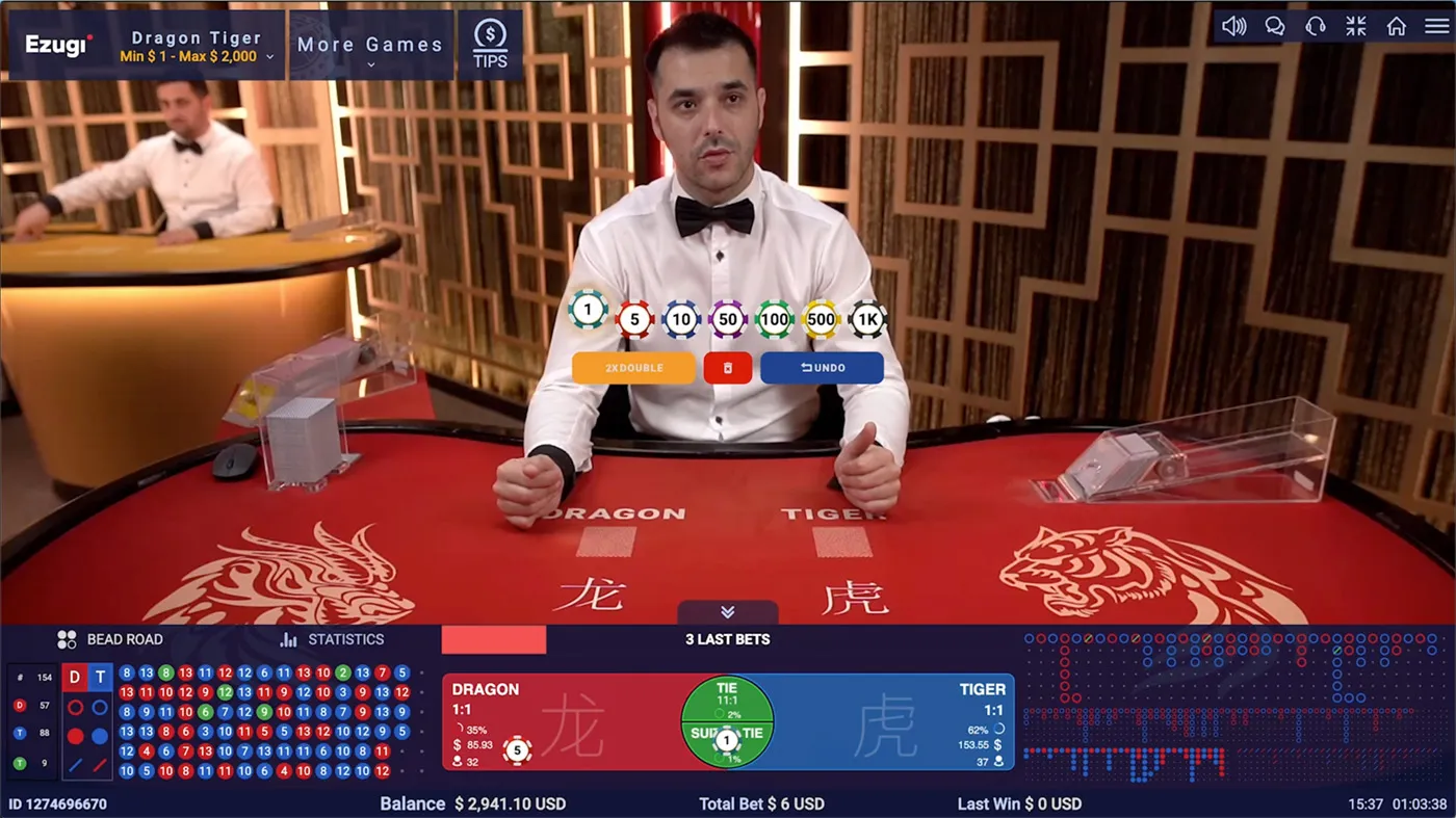 Luật chơi cá cược long hổ casino Vabet